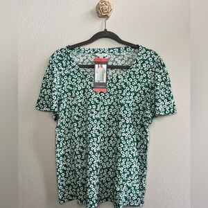 Lucky Brand flutter sleeve top, size medium. NWT